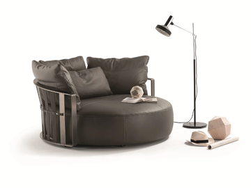 SCARLETT - Curved sofa by Poltrona Frau - view 3
